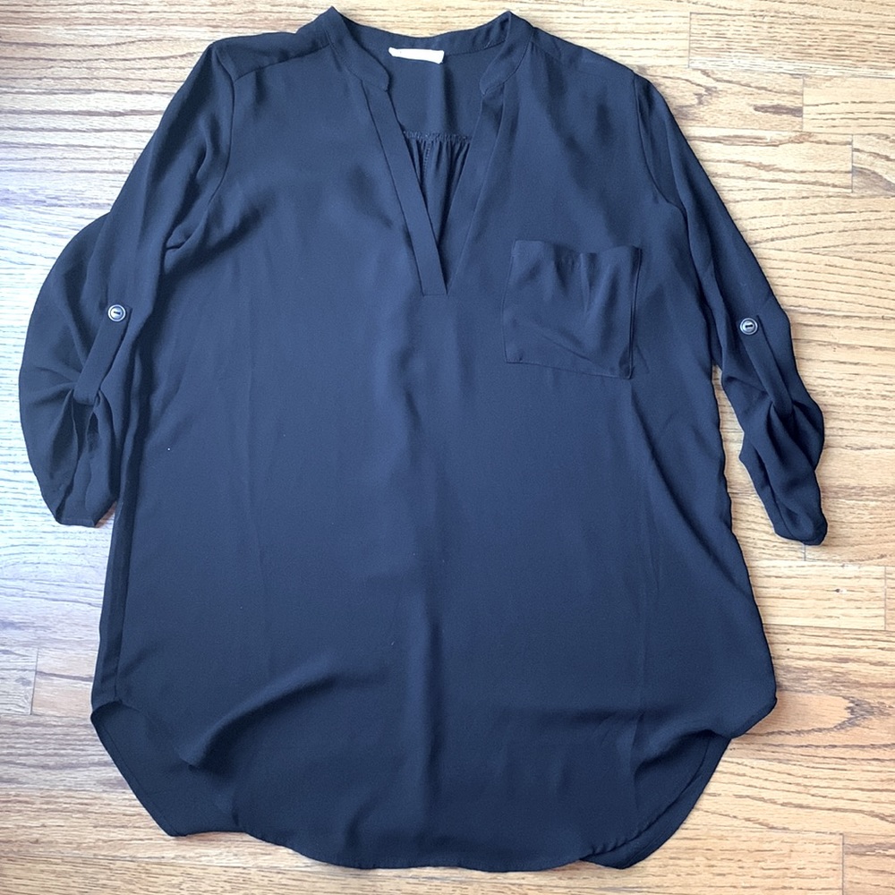 YEAR-ROUND CLASSIC BLACK TUNIC from Nordstrom-Medium